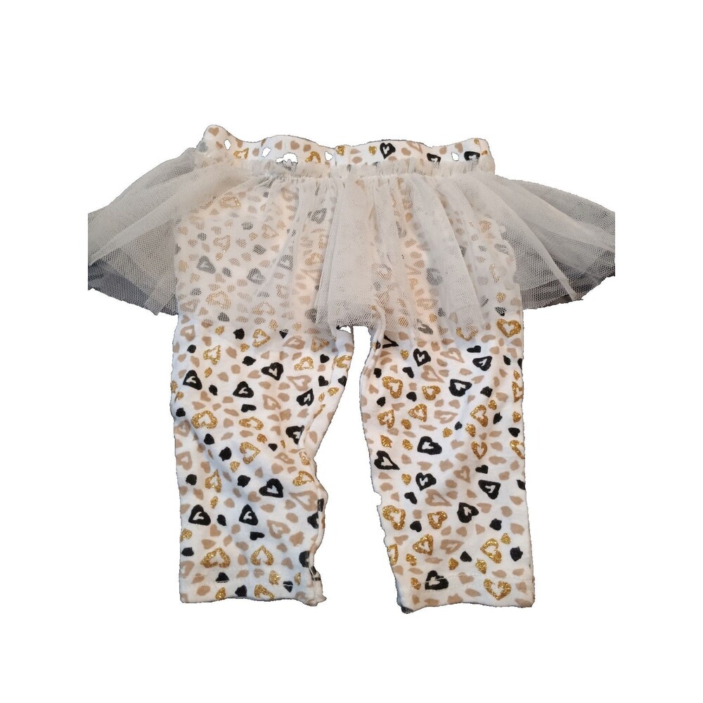 Cloud  Island Leggings and Pink Tutu Skirt Sz 0- 3 months Pants Ballerina Baby